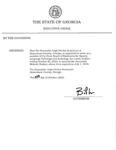Executive order, 2020 October 28J