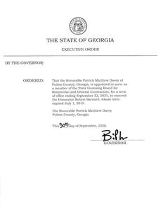 Executive order, 2020 September 30BB