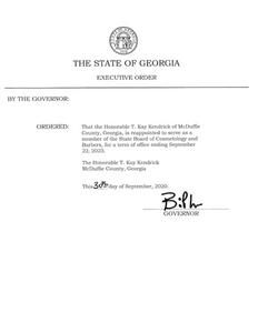 Executive order, 2020 September 30K