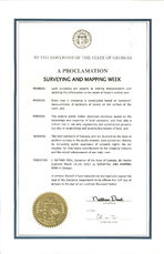 A proclamation: Surveying and Mapping Week, Jan. 24, 2012