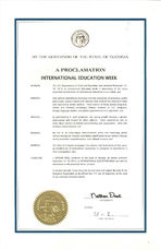 A proclamation: International Education Week, Sept. 11, 2012