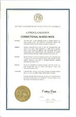 A proclamation: Correctional Nurses Week, Mar. 14,  2013