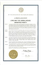 A proclamation: Lyme and Tick-Borne Disease Awareness Month, Apr. 15, 2013
