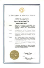 A proclamation: Parental Alienation Awareness Week, Jan. 23, 2014