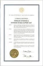 By the Governor of the State of Georgia, a proclamation, 2014 March 24B; By the Governor of the State of Georgia, a proclamation: Homeless Veterans & Veterans in Need Support Day