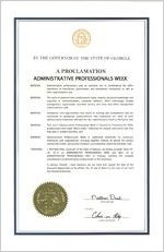 By the Governor of the State of Georgia, a proclamation, 2014 March 3; By the Governor of the State of Georgia, a proclamation: Administrative Professionals Week