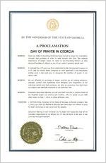 By the Governor of the State of Georgia, a proclamation, 2014 March 3C; By the Governor of the State of Georgia, a proclamation: Day of Prayer in Georgia