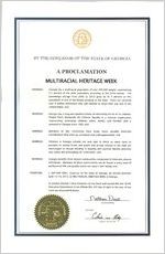 By the Governor of the State of Georgia, a proclamation, 2014 April 24A; By the Governor of the State of Georgia, a proclamation: Multiracial Heritage Week