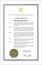 By the Governor of the State of Georgia, a proclamation, 2014 April 7B; By the Governor of the State of Georgia, a proclamation: Toastmasters Month