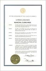 By the Governor of the State of Georgia, a proclamation, 2014 May 1; By the Governor of the State of Georgia, a proclamation: Municipal Clerks Week