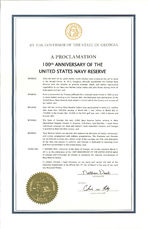 A proclamation: 100th anniversary of the United States Navy Reserve, Mar. 2, 2015