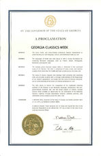 A proclamation: Georgia Classics Week, Apr. 10, 2015