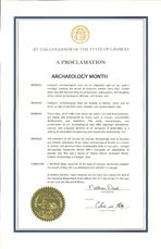A proclamation: Archaeology Month, Apr. 22, 2015