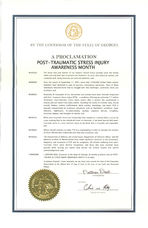 A proclamation: Post-Traumatic Stress Injury Awareness Month, June 3, 2015