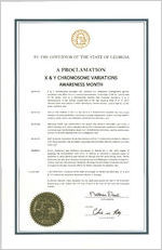 A proclamation: X and Y Chromosome Variations Awareness Month [Apr. 27, 2016]