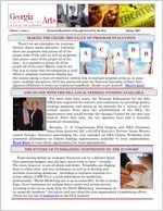 Georgia Council for the Arts quarterly newsletter, Vol. 1, Issue 4 (Spring 2008)
