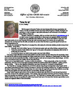 Child advocate columns, Nov. 5, 2009