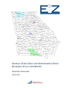 Georgia's early education empowerment zones quarterly evaluation report, 2016 March