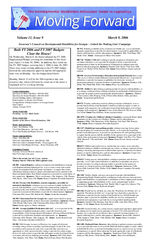 Moving forward, vol. 11, no. 9  (2006 March 9)