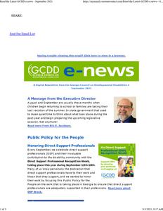Georgia Council on Developmental Disabilities e-news, 2021 September
