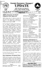 Georgia emergency managers' update [Nov. 4, 1998]