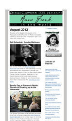 Anne Frank in the world [Aug. 2012]
