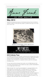 Anne Frank in the world [May 2013]