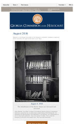 Georgia Commission on the Holocaust e-newsletter [Aug. 2016]