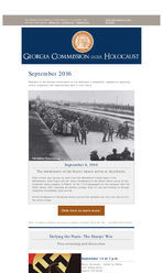 Georgia Commission on the Holocaust e-newsletter [Sept. 2016]