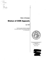 Status of CON appeals [Apr. 1995]