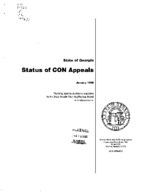Status of CON appeals [Jan. 1996]