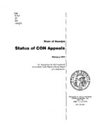 Status of CON appeals. [Feb. 1996]