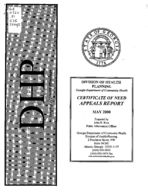 Certificate-of-need appeals report [May 2000]