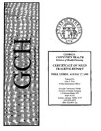 Certificate-of-need tracking report [Aug. 27, 1999]