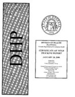 Certificate-of-need tracking report [Jan. 28, 2000]