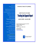 Certificate-of-need tracking and appeals report [June 30, 2009]