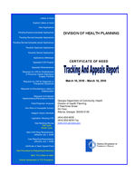 Certificate-of-need tracking and appeals report [Mar. 16, 2010]