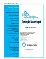 Certificate-of-need tracking and appeals report [Apr. 30-May 6, 2014]