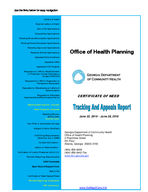 Certificate-of-need tracking and appeals report [June 22-28, 2016]