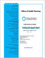 Certificate-of-need tracking and appeals report [Mar. 15-21, 2017]