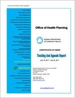 Certificate of Need tracking and appeals report, 2017 July 19 - 2017 July 25