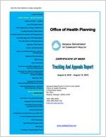 Certificate of Need tracking and appeals report, 2018 August 8 - 2018 August 14