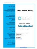 Certificate of Need tracking and appeals report, 2019 March 20 - 2019 March 26