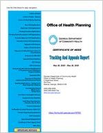 Certificate of Need tracking and appeals report, 2020 May 20 - 2020 May 26
