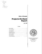 Projects-on-hand report [July 1995]