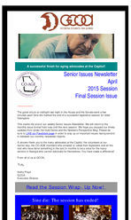 Senior issues newsletter [Apr. 2015 (2015 Session, Final)]