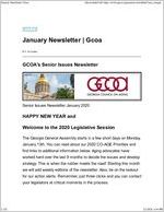 Senior issues newsletter, 2020 January