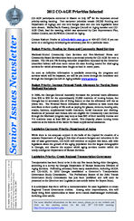 Senior issues newsletter [Vol. 32, No. 16 (July 31, 2011)]