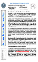 Senior issues newsletter [Vol. 33, No. 20 (Nov. 30, 2012)]