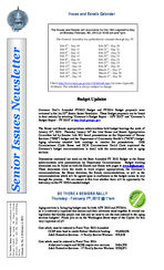 Senior issues newsletter [Vol. 34, No. 2 (Feb. 4, 2013)]